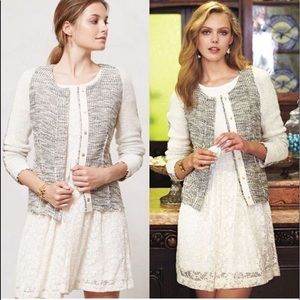 Cartonnier black white metallic sweater